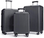 LIGHT FLIGHT Luggage Sets, Durable Hard Shell 3 Piece Set Suitcase by LIGHTFLIGHT