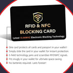 SaiTech IT 3 Pack RFID Blocking Card, One Card Protects Entire Wallet Purse - Image 6