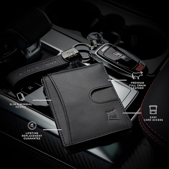 Kings Loot Custom Wallet for Men | Engraved Leather Slim Wallet - Image 6