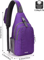 G4Free Sling Bag RFID Blocking Sling Backpack Crossbody Chest Bag Daypack - Image 4