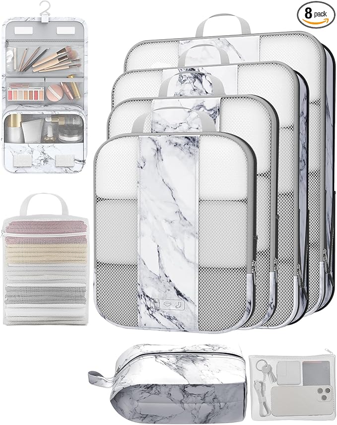 8 Set Compression Packing Cubes by OlarHike