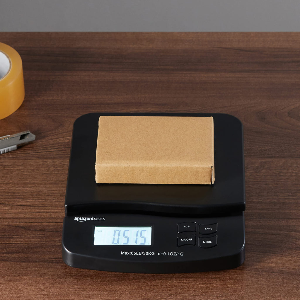 Digital Postal Shipping Scale with Tare Function (65 pound)