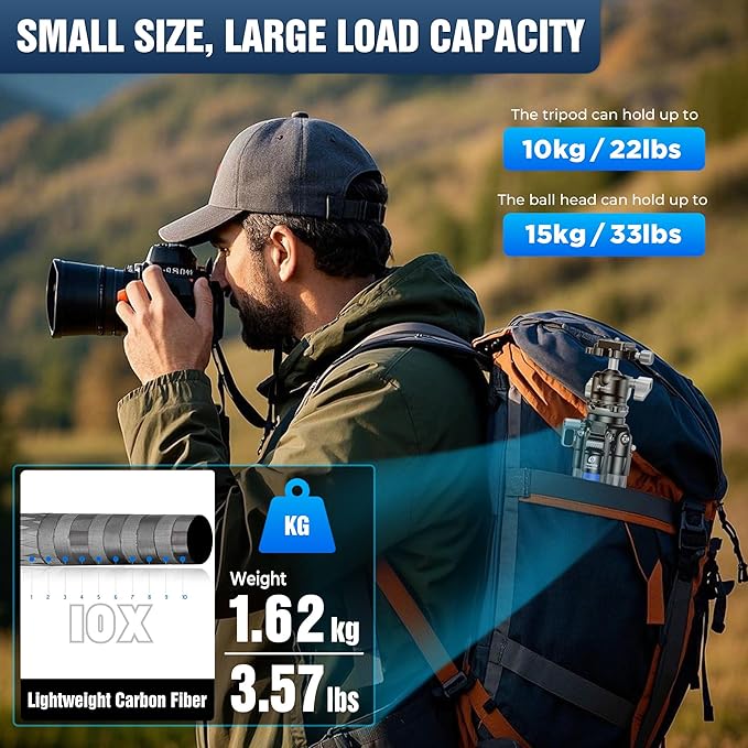 LEOFOTO Carbon Fiber Tripod - Image 6