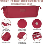 BAREFOOT CARIBOU Hair Tools Travel Bag and Heat Resistant Mat for Flat Irons, Straighteners, Curling Iron, and Haircare Accessories, 2-in-1 design, with Interior Pockets, Portable Organizer