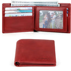 VISOUL Leather Mens Bifold RFID Blocking Wallet - Image 7