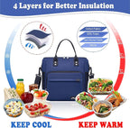 TuErCao Bule Lunch Box for Women Insulated Lunch Bag for Female Adult for Work - Image 4