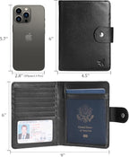 Polare Luxury RFID Blocking Leather Passport Holder Travel Wallet - Image 7
