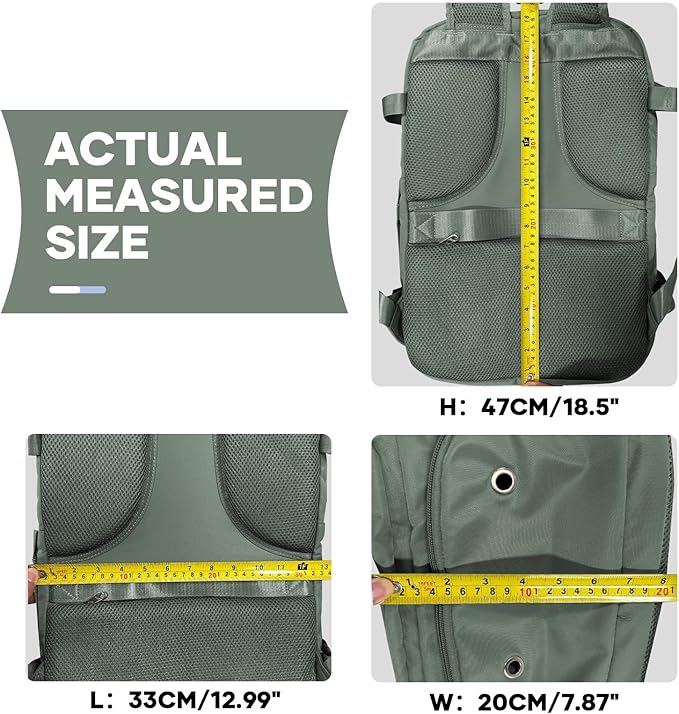 coowoz Large Travel Backpack For Women Men, Carry On Flight Approved, Hiking - Image 9