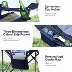 HIGH POINT SPORTS Oversized Portable Folding Camping Chair, 450 LBS Support - Image 4