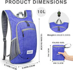 G4Free 10L/15L Hiking Backpack Lightweight Packable Hiking Daypack Small Travel - Image 2