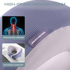 Skechers Women's Memory Foam Neck Pillow, Comfortable & Breathable Travel Pillow - Image 8