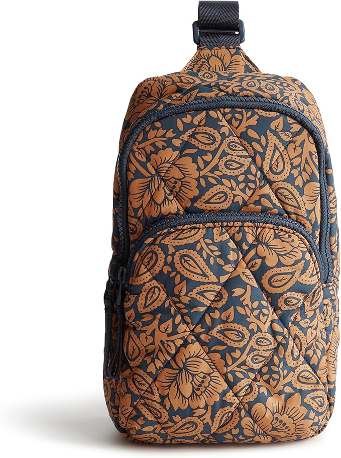 Vera Bradley Women's Lorman Sling Backpack-Featherweight Bag, Lotus Montage by VeraBradley