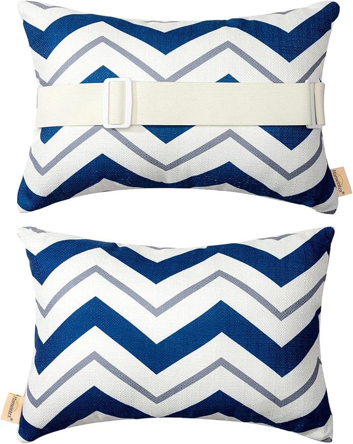 Outdoor Pillows for Lounge Chair Head Resting, Small Square Decotative Pillow by vmgreen