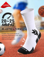 Men's Compression Running Socks: Coolmax Athletic Crew Socks Moisture Wicking - Image 3