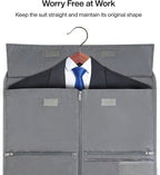 MILADA Convertible 2-in-1 Garment Duffel Weekender Bag Carry On Garment Bags - Image 7