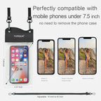 Large Waterproof Phone Pouch 2 Pack, IPX8 Waterproof Cell Phone Case Dry Bag - Image 2