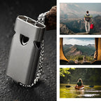 Whistle Emergency Whistles Keychain Rape Whistle Stainless Steel High Decibel - Image 3