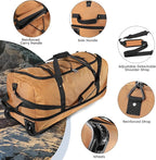 110L Expandable to 140L 32” Foldable Oxford Soft-Sided Rolling Duffle Bag - Image 5