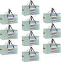 VENO 10 Pack Moving Bags, Comforter and Blanket Storage Bags by Veno
