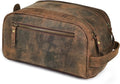 LEATHER VILLAGE Premium Leather Toiletry Travel Pouch by LeatherVillage