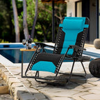 MFSTUDIO Padded Zero Gravity Chair Set of 2, Folding Patio Lounge Recliner - Image 2