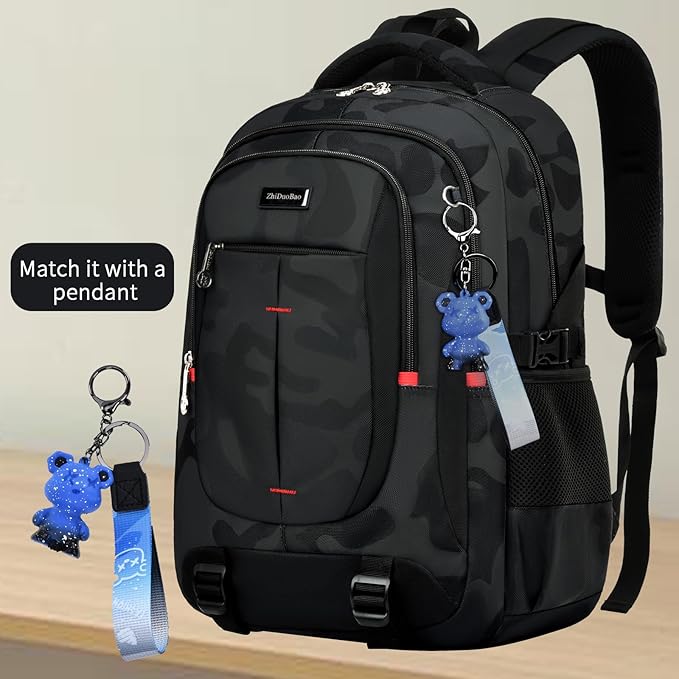 schoolbags for Middle school and high school student，high-capacity camo - Image 2
