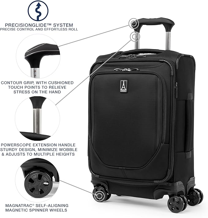 Travelpro Crew Classic Lightweight Softside Expandable Carry on Luggage - Image 4