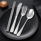 Boulder Bee Travel Utensils Set | Reusable Camping Cutlery Set | Stainless - Image 6