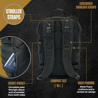 HighSpeedDaddy - Baby Diaper Backpack, Military-Grade, Waterproof, Compact Baby - Image 3