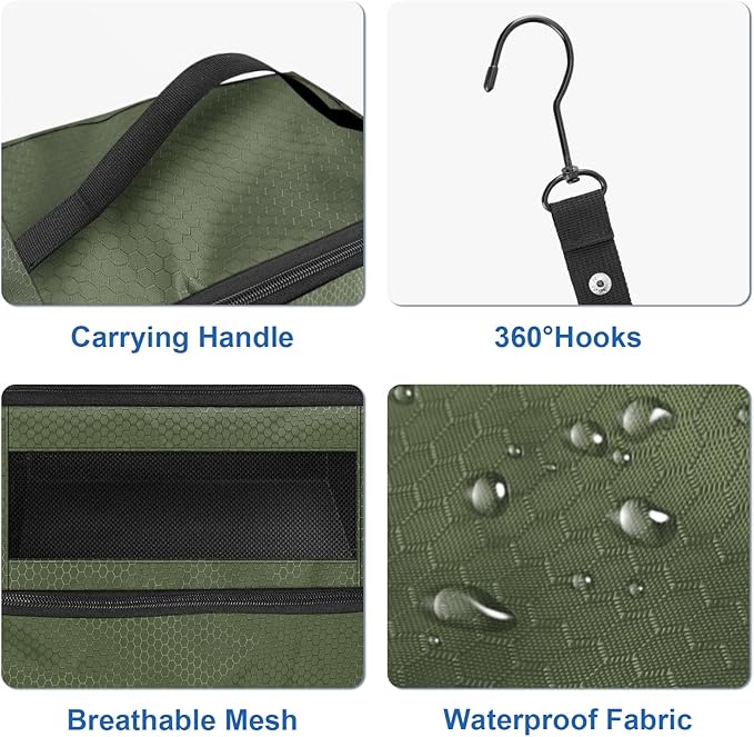Suitcase Organizer, Travel Luggage Organizer Portable Hanging Travel Shelves - Image 4