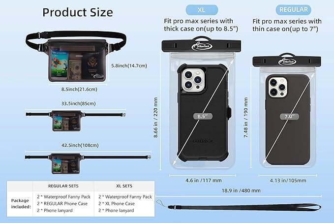 AiRunTech Waterproof Dry Bag and Waterproof Cell Phone Bag - Image 7
