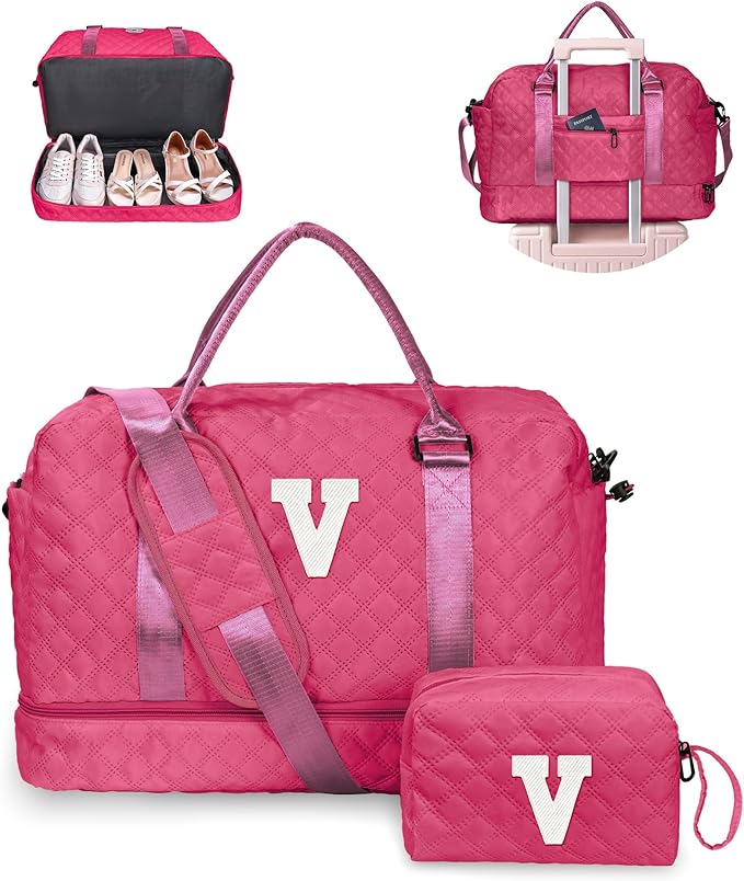 College Graduation Gifts, Birthday Gift-Initial Travel Bag by Vogewood