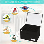 Luvhomee Shoe Storage Organizer, Fits 16 Pairs, Large Shoe Organizer Box - Image 3