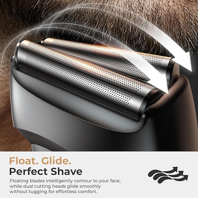 Electric Foil Shavers for Men: Portable Electric Razor for Face- Rechargeable - Image 2