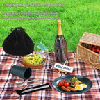 Evanda Camping Cutlery Set, Reusable Light Weight Mug, Plate and Stainless - Image 3