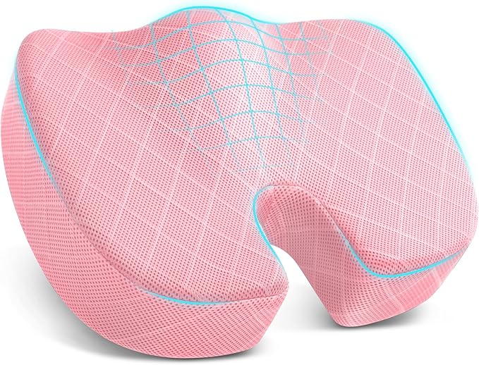 TushGuard Office/Car Seat Cushion, Non-Slip Sciatica & Back Coccyx Tailbone by TushGuard