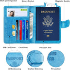 Herain Passport Holder for Travel Cruise Essentials, RFID Passports Book Card - Image 4