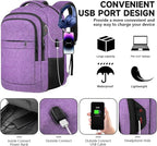 Lapsouno Travel Backpack, Travel Laptop Backpack, TSA Friendly Water Resistant - Image 4