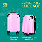 Take OFF Luggage 18 inch Hardshell Carry On Suitcase that Converts into - Image 2