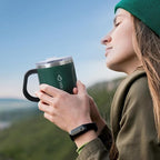 16 Oz Coffee Mug with Handle and Lid, BPA Free Coffee Cup, Keep Cold 6 Hours - Image 6