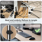 Nearockle Silicone Cable Ties Cord Organizer - Image 3