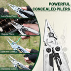 MOSSY OAK Multitool, 20-in-1 Stainless Steel Multi Tool Pliers, Self-locking - Image 3