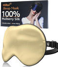 HiRui Silk Sleep Mask, 100% Natural Mulberry Silk of Double-Sided & by HiRui