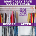 MIZGI Premium Clear Invisible Acrylic Hangers, Crystal Plastic Hangers - Image 5