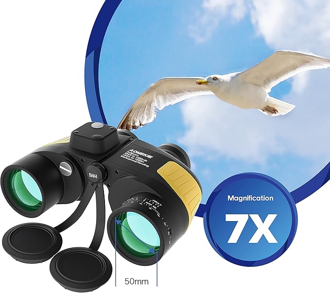 AOMEKIE Marine Binoculars for Adults 7X50 Military Waterproof Binoculars - Image 2