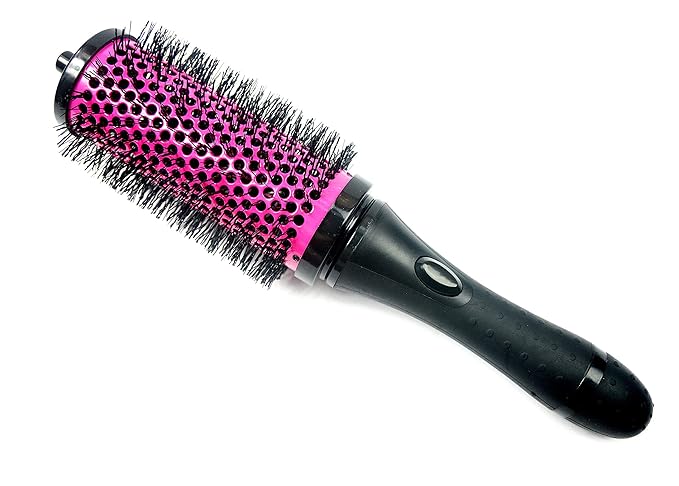 LIGICKY Blowout Brush Set with Detachable Barrels Round Brushes Hair Styling Tool, 1 Handle 6 Barrels, Small Medium Large Pink