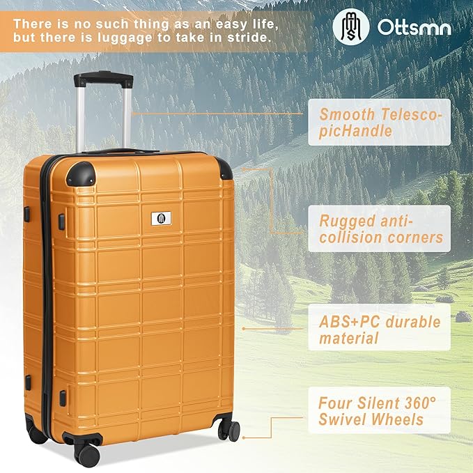 Luggage Sets 4 Piece, ABS PC Lightweight Suitcases - Image 4