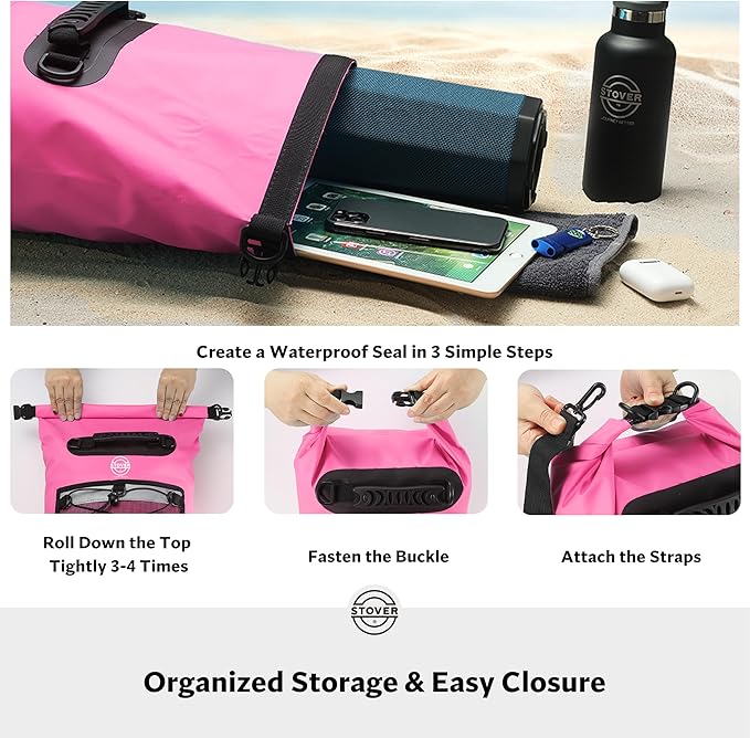 STOVER 5/10/25/30/40/55L Waterproof Backpack- Floating Dry Bag - Image 5