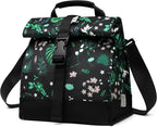 SUNNY BIRD Insulated Lunch Bag Rolltop Lunch Box Tote Bag by SUNNYBIRD