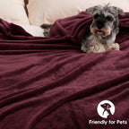 PHF Ultra Soft Fleece Blanket Queen Size, No Shed No Pilling Luxury Plush Cozy - Image 5